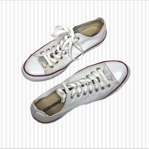 White Classic Low Top Converse